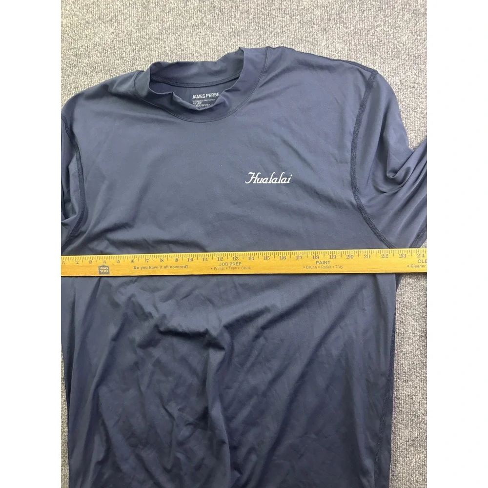 James Perse Rash Guard Shirt Mens 5‎ XL Blue Hualalai Hawaii UPF 40 MGR3345HL